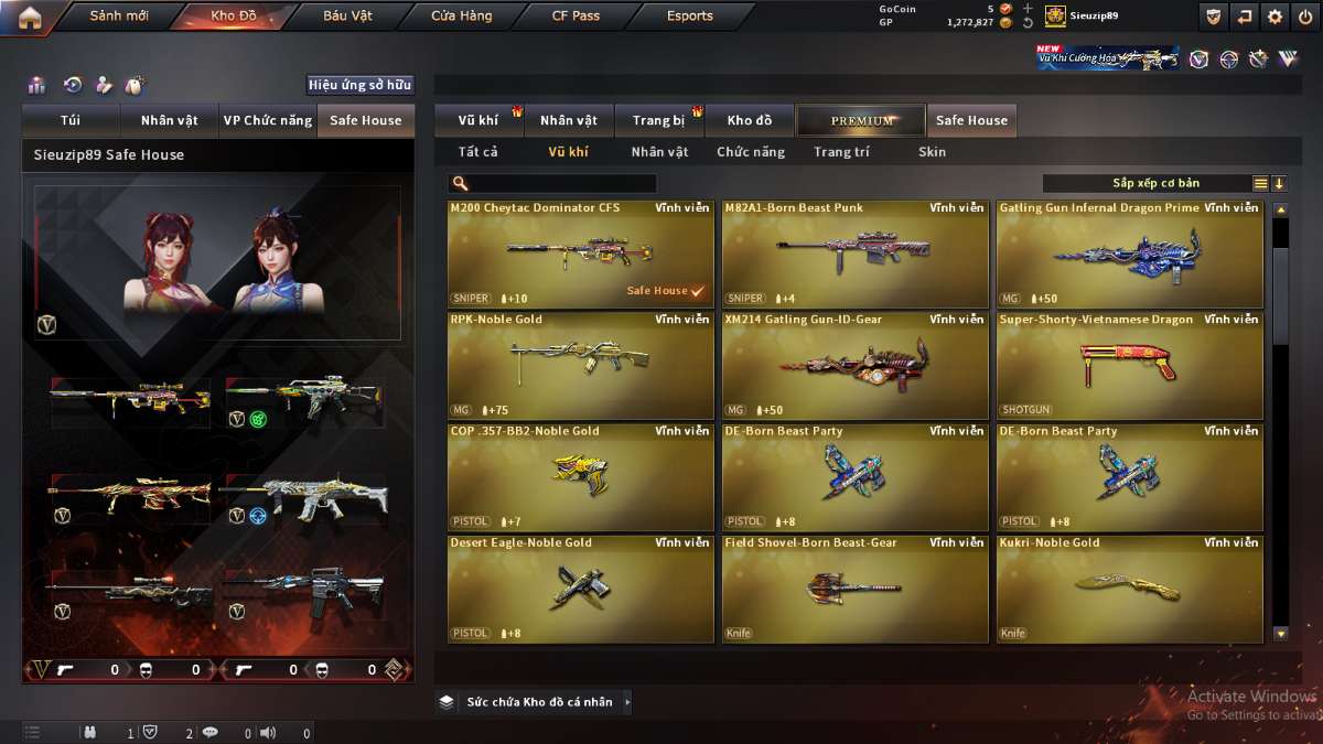 shop acc cf uy tin gia re